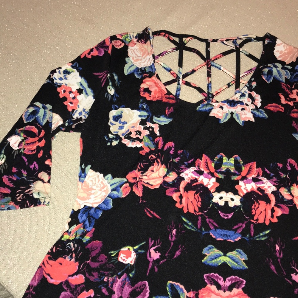 Xhilaration floral maxi dress